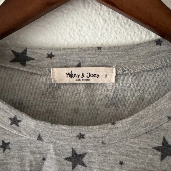 Mikey Joey Star Y2K Crop Sweatshirt Streetwear Small Oversized Indie - Picture 3 of 8